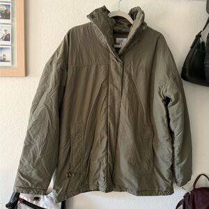 Olive Green Puffer Jacket